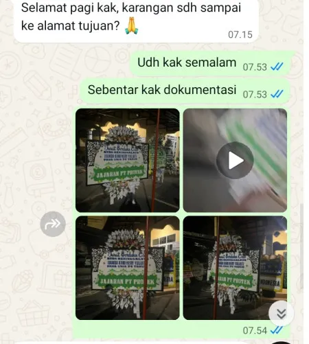 Pengiriman Papan Bunga Selamat Doro