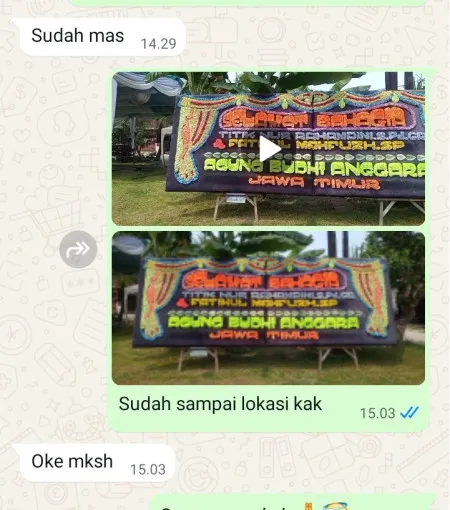 Pengiriman Papan Bunga Doro